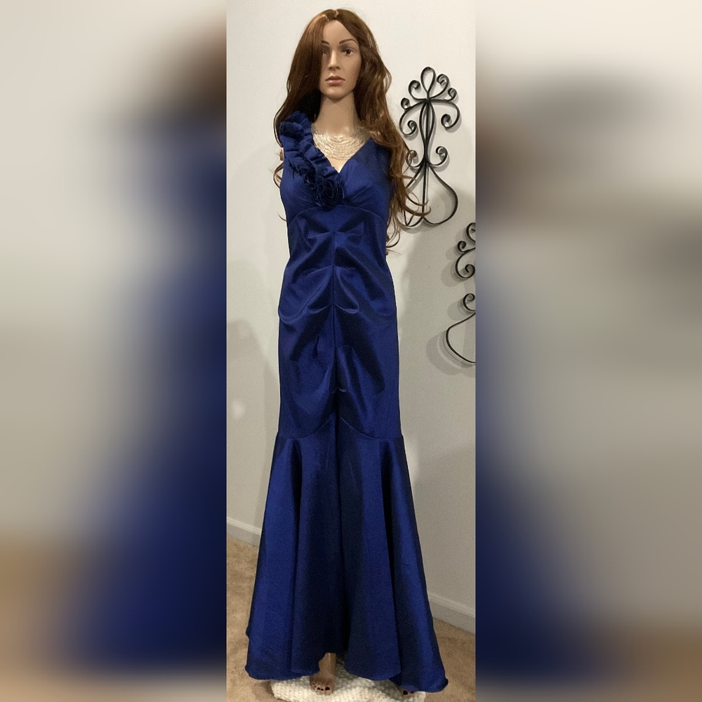R & M Richards "The Mermaid Dress" Exquisite Blue Evening Gown*Sale